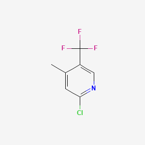 2-Chloro-4-methyl-5-(trifluoromethyl)pyridine chemical structure (CAS 780802-36-0)