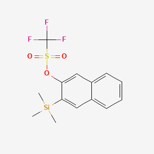 3-(Trimethylsilyl)-2-naphthyl Trifluoromethanesulfonate chemical structure (CAS 780820-43-1)