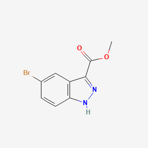 Methyl 5-bromo-1H-indazole-3-carboxylate chemical structure (CAS 78155-74-5)
