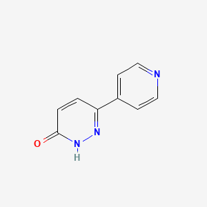 6-(Pyridin-4-yl)pyridazin-3(2H)-one chemical structure (CAS 78157-26-3)