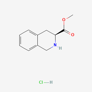(S)-Methyl 1,2,3,4-tetrahydroisoquinoline-3-carboxylate hydrochloride chemical structure (CAS 78183-55-8)