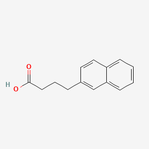 2-Naphthalenebutyricacid chemical structure (CAS 782-28-5)