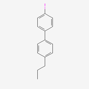 4-Iodo-4'-propylbiphenyl chemical structure (CAS 782477-81-0)