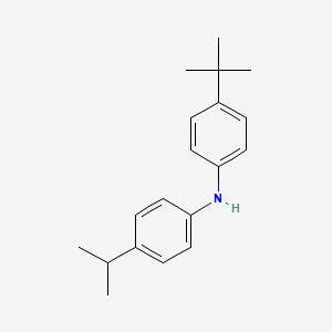 4-(tert-Butyl)-N-(4-isopropylphenyl)aniline chemical structure (CAS 782504-35-2)