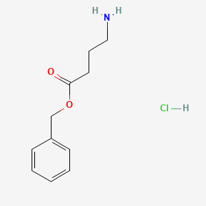 Benzyl 4-aminobutanoate hydrochloride chemical structure (CAS 78287-52-2)