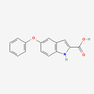 5-Phenoxy-1H-indole-2-carboxylic acid chemical structure (CAS 78304-52-6)