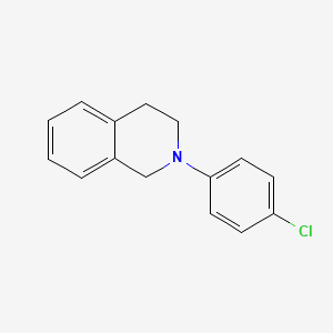 2-(4-Chlorophenyl)-1,2,3,4-tetrahydroisoquinoline chemical structure (CAS 78317-78-9)