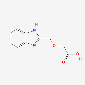2-((1H-Benzo[d]imidazol-2-yl)methoxy)acetic acid chemical structure (CAS 783284-17-3)