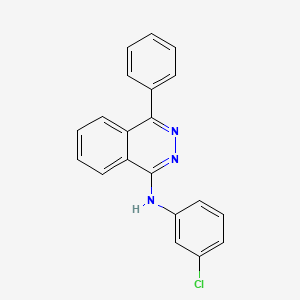N-(3-Chlorophenyl)-4-phenylphthalazin-1-amine chemical structure (CAS 78351-75-4)