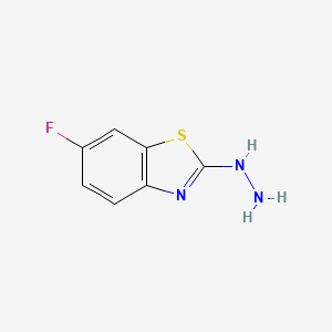 6-Fluoro-2-hydrazinylbenzo[d]thiazole chemical structure (CAS 78364-55-3)
