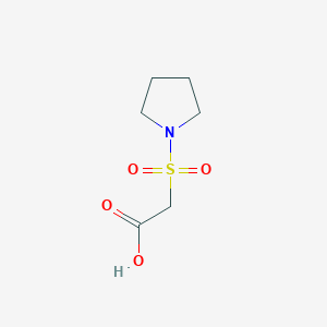 2-(Pyrrolidin-1-ylsulfonyl)acetic acid chemical structure (CAS 78374-11-5)