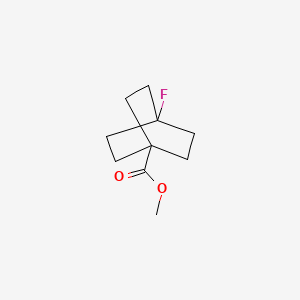 Methyl 4-fluorobicyclo[2.2.2]octane-1-carboxylate chemical structure (CAS 78385-85-0)