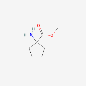 Methyl 1-amino-1-cyclopentanecarboxylate chemical structure (CAS 78388-61-1)
