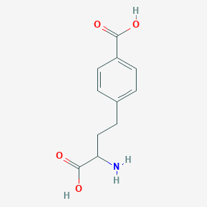 4-(3-Amino-3-carboxypropyl)benzoic acid chemical structure (CAS 784092-90-6)