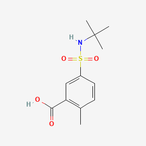 5-(N-(tert-Butyl)sulfamoyl)-2-methylbenzoic acid chemical structure (CAS 784172-01-6)