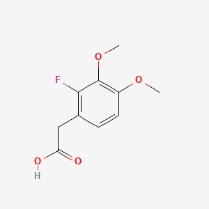 2-(2-Fluoro-3,4-dimethoxyphenyl)acetic acid chemical structure (CAS 78495-65-5)