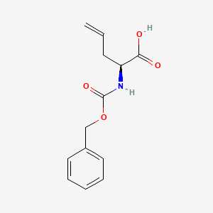 (S)-2-(((Benzyloxy)carbonyl)amino)pent-4-enoic acid chemical structure (CAS 78553-51-2)