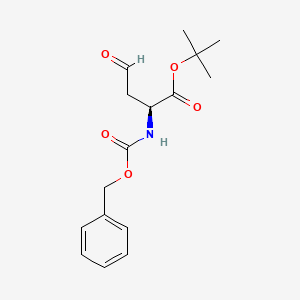 (S)-tert-Butyl 2-(((benzyloxy)carbonyl)amino)-4-oxobutanoate chemical structure (CAS 78553-60-3)