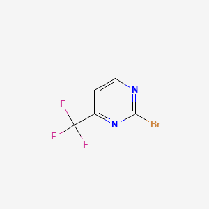 2-Bromo-4-(trifluoromethyl)pyrimidine chemical structure (CAS 785777-87-9)