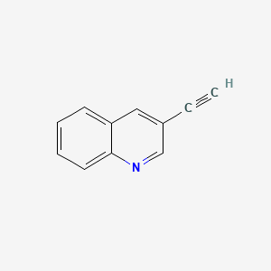 3-Ethynylquinoline chemical structure (CAS 78593-40-5)