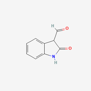 2-Oxoindoline-3-carbaldehyde chemical structure (CAS 78610-70-5)