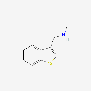 1-(Benzo[b]thiophen-3-yl)-N-methylmethanamine chemical structure (CAS 78628-61-2)