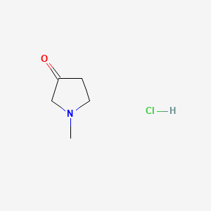 1-Methylpyrrolidin-3-one hydrochloride chemical structure (CAS 78635-85-5)