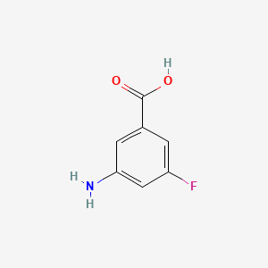 3-Amino-5-fluorobenzoic acid chemical structure (CAS 786616-54-4)