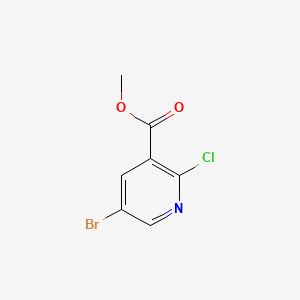 Methyl 5-bromo-2-chloronicotinate chemical structure (CAS 78686-79-0)