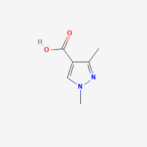 1,3-Dimethyl-1H-pyrazole-4-carboxylic acid chemical structure (CAS 78703-53-4)