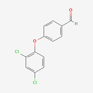 4-(2,4-Dichlorophenoxy)benzaldehyde chemical structure (CAS 78725-51-6)