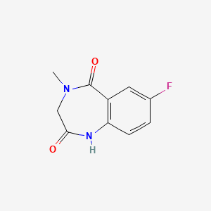 7-Fluoro-4-methyl-3,4-dihydro-1H-benzo[e][1,4]diazepine-2,5-dione chemical structure (CAS 78755-80-3)