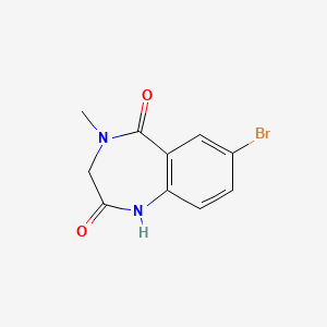 7-Bromo-4-methyl-3,4-dihydro-1H-benzo[e][1,4]diazepine-2,5-dione chemical structure (CAS 78756-36-2)