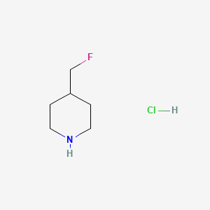 4-(Fluoromethyl)piperidine hydrochloride chemical structure (CAS 787564-27-6)