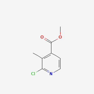 Methyl 2-chloro-3-methylisonicotinate chemical structure (CAS 787596-41-2)