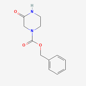 Benzyl 3-oxopiperazine-1-carboxylate chemical structure (CAS 78818-15-2)