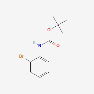 tert-Butyl (2-bromophenyl)carbamate chemical structure (CAS 78839-75-5)