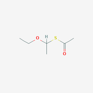 S-(1-Ethoxyethyl) ethanethioate chemical structure (CAS 78872-75-0)