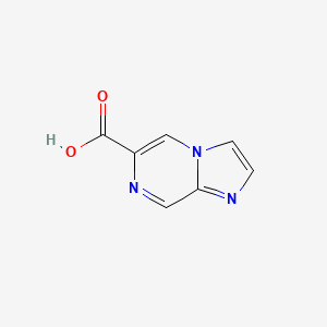 Imidazo[1,2-a]pyrazine-6-carboxylic acid chemical structure (CAS 788819-82-9)