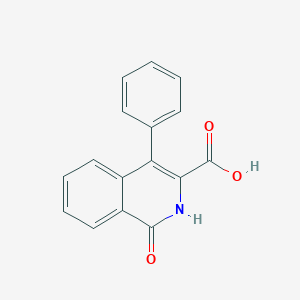 1-Oxo-4-phenyl-1,2-dihydroisoquinoline-3-carboxylic acid chemical structure (CAS 78945-99-0)
