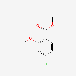 Methyl 4-chloro-2-methoxybenzoate chemical structure (CAS 78955-90-5)