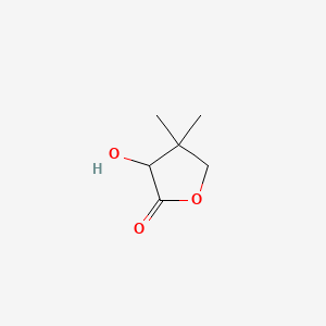 3-Hydroxy-4,4-dimethyldihydrofuran-2(3H)-one chemical structure (CAS 79-50-5)