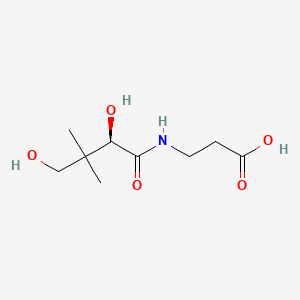 (+)-(R)-3-(2,4-Dihydroxy-3,3-dimethylbutanamido)propanoic acid chemical structure (CAS 79-83-4)