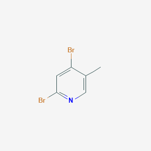 2,4-Dibromo-5-methylpyridine chemical structure (CAS 79055-50-8)