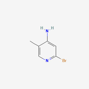 2-Bromo-5-methylpyridin-4-amine chemical structure (CAS 79055-60-0)
