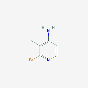 2-Bromo-3-methylpyridin-4-amine chemical structure (CAS 79055-61-1)