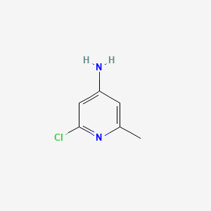 2-Chloro-6-methylpyridin-4-amine chemical structure (CAS 79055-63-3)