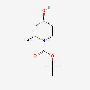 (2R,4S)-tert-Butyl 4-hydroxy-2-methylpiperidine-1-carboxylate chemical structure (CAS 790668-06-3)