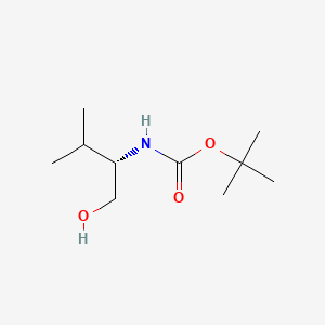 (S)-tert-butyl (1-hydroxy-3-methylbutan-2-yl)carbamate chemical structure (CAS 79069-14-0)