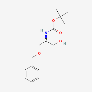 tert-Butyl (S)-(1-(benzyloxy)-3-hydroxypropan-2-yl)carbamate chemical structure (CAS 79069-15-1)